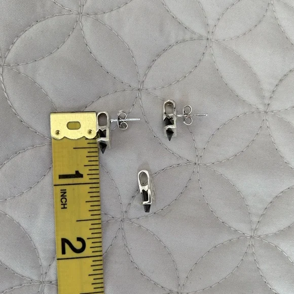 Sterling Silver Earrings & Charm - Picture 3 of 4